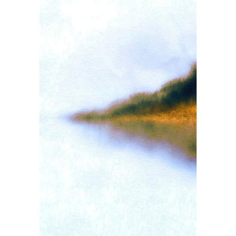 Early Morning Vista II White Modern Wood Framed Art Print by Alpenglow Workshop