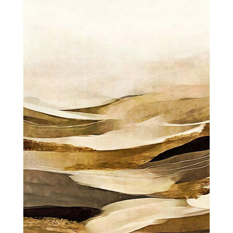 Endless Desert Gold Ornate Wood Framed Art Print with Double Matting by Alpenglow Workshop