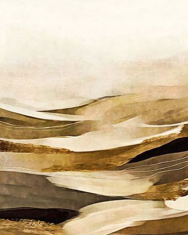 Endless Desert White Modern Wood Framed Art Print with Double Matting by Alpenglow Workshop