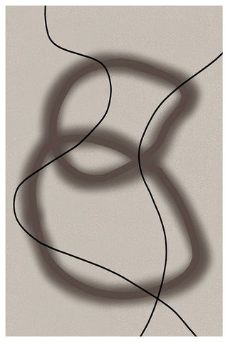 Forms and Figures Black Ornate Wood Framed Art Print with Double Matting by Alpenglow Workshop