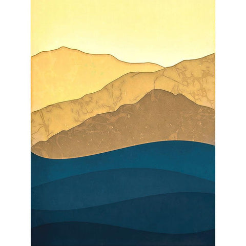 Golden Hills and Shadowed Forests I Black Modern Wood Framed Art Print by Alpenglow Workshop