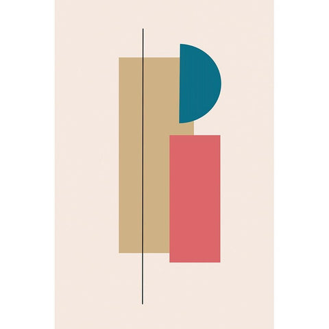 Ordered Alignment II White Modern Wood Framed Art Print by Alpenglow Workshop