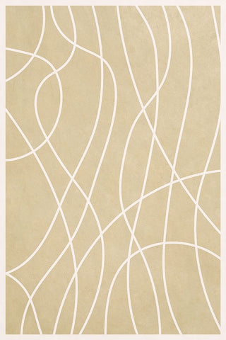 Spaghetti Strands I White Modern Wood Framed Art Print with Double Matting by Alpenglow Workshop
