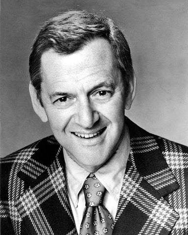 Tony Randall 1976 White Modern Wood Framed Art Print with Double Matting by Vintage Hollywood Archive