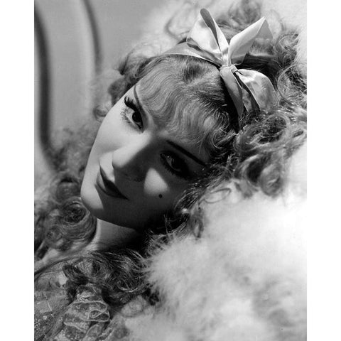 Anna Sten, 1934 White Modern Wood Framed Art Print by Vintage Hollywood Archive