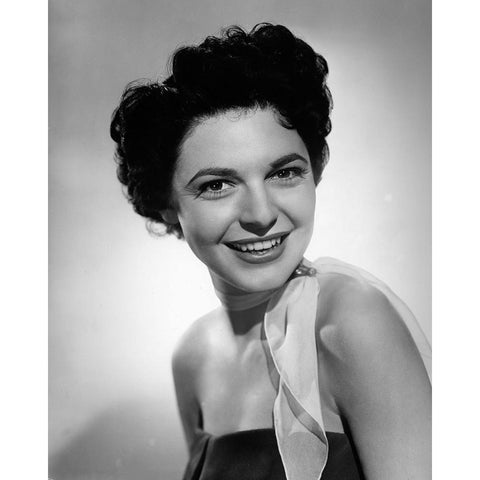 Anne Bancroft 1952 Black Modern Wood Framed Art Print with Double Matting by Vintage Hollywood Archive