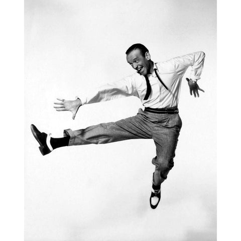 Fred Astaire, Daddy Black Modern Wood Framed Art Print with Double Matting by Vintage Hollywood Archive