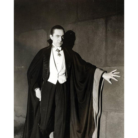 Bela Lugosi as Dracula, 1931 Gold Ornate Wood Framed Art Print with Double Matting by Vintage Hollywood Archive