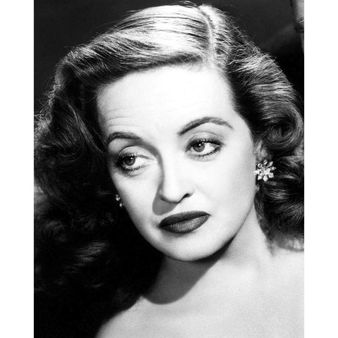 Bette Davis in All About Eve, 1950 White Modern Wood Framed Art Print by Vintage Hollywood Archive