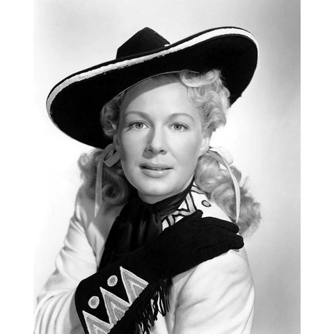 Betty Hutton, Annie Get Your Gun White Modern Wood Framed Art Print by Vintage Hollywood Archive