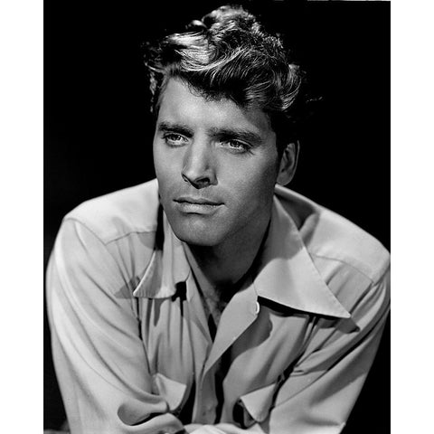 Burt Lancaster, 1947 White Modern Wood Framed Art Print by Vintage Hollywood Archive