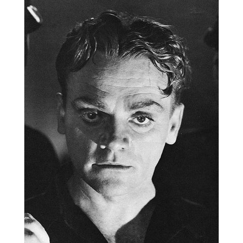 James Cagney, Angels Final Walk, 1938 White Modern Wood Framed Art Print by Vintage Hollywood Archive