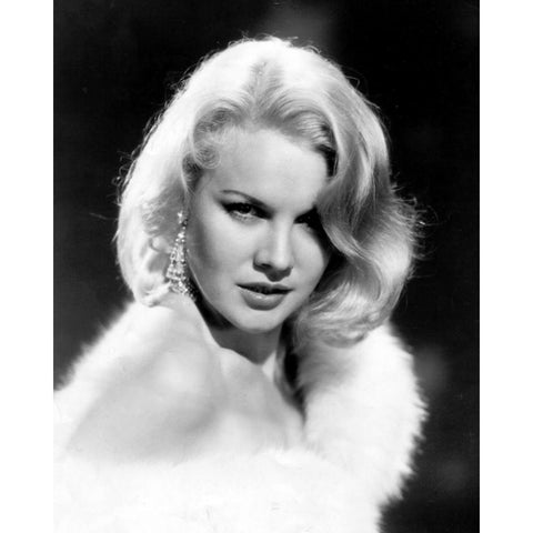 Carroll Baker White Modern Wood Framed Art Print by Vintage Hollywood Archive