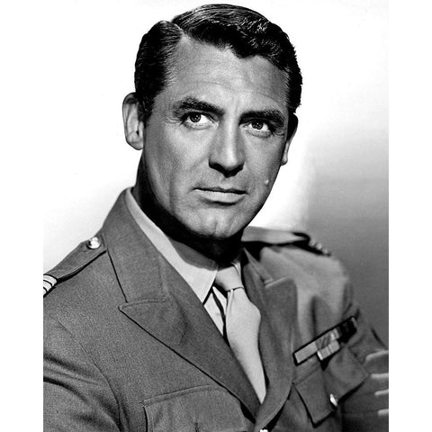 Cary Grant Black Modern Wood Framed Art Print with Double Matting by Vintage Hollywood Archive