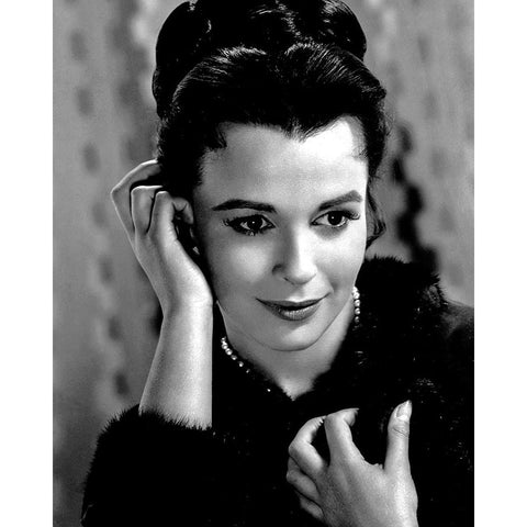 Claire Bloom, Karamazov White Modern Wood Framed Art Print by Vintage Hollywood Archive