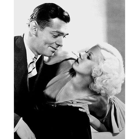 Clark Gable, Jean Harlow, Hold Your Man, 1933 Gold Ornate Wood Framed Art Print with Double Matting by Vintage Hollywood Archive