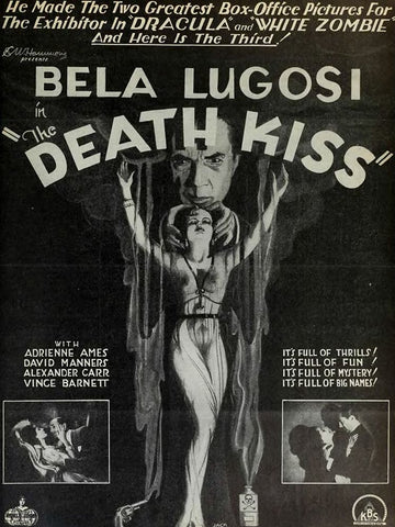 Death Kiss, The Film Daily Black Ornate Wood Framed Art Print with Double Matting by Vintage Hollywood Archive