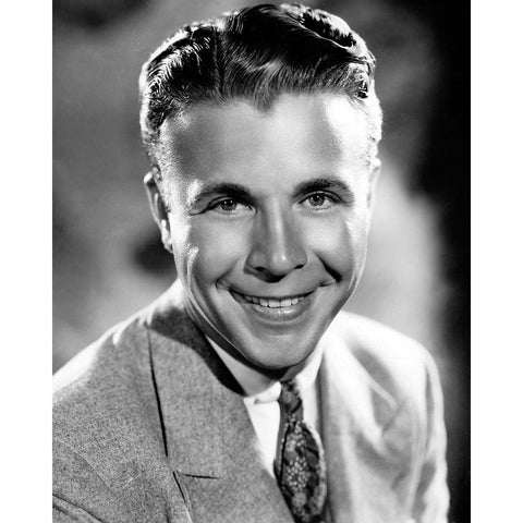 Dick Powell White Modern Wood Framed Art Print by Vintage Hollywood Archive