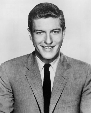 Dick Van Dyke, 1959 White Modern Wood Framed Art Print with Double Matting by Vintage Hollywood Archive