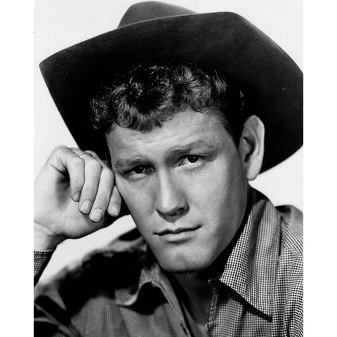 Earl Holliman, The Rainmaker, 1956 Black Modern Wood Framed Art Print with Double Matting by Vintage Hollywood Archive