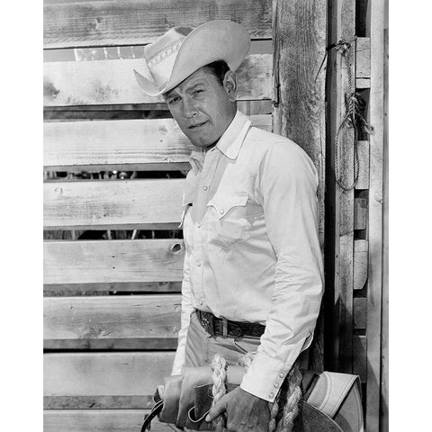 Earl Holliman, The Wide Country White Modern Wood Framed Art Print by Vintage Hollywood Archive