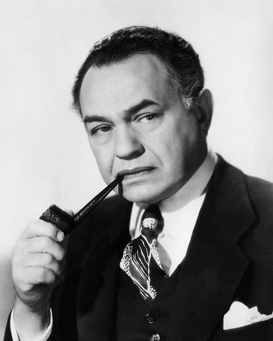 Edward G. Robinson, All My Sons, 1948 White Modern Wood Framed Art Print with Double Matting by Vintage Hollywood Archive