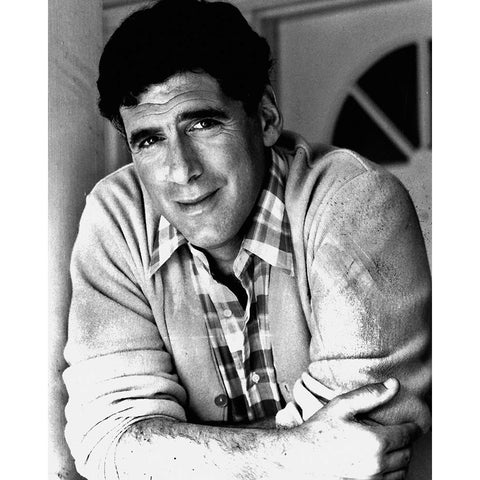 Elliot Gould, 1986 White Modern Wood Framed Art Print by Vintage Hollywood Archive