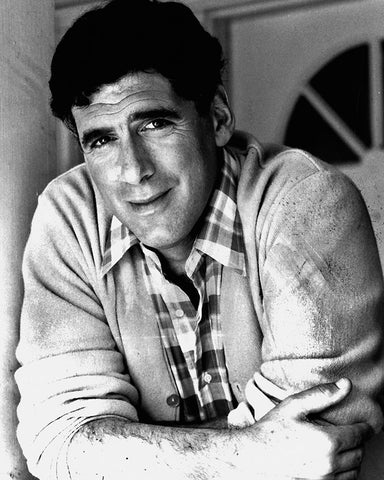 Elliot Gould, 1986 White Modern Wood Framed Art Print with Double Matting by Vintage Hollywood Archive