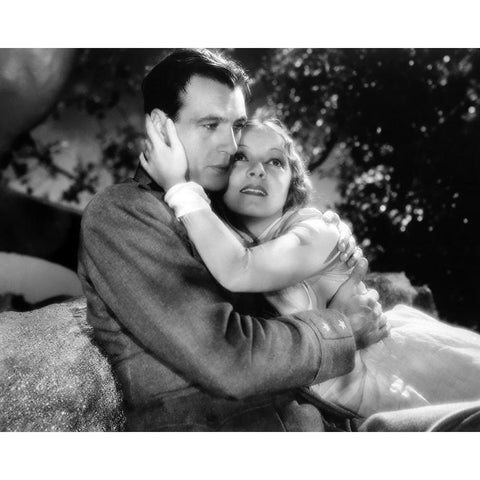 Gary Cooper, Helen Hayes, A Farewell to Arms, 1932 Gold Ornate Wood Framed Art Print with Double Matting by Vintage Hollywood Archive