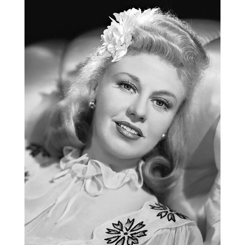 Ginger Rogers, Tender Comrade, 1943 White Modern Wood Framed Art Print by Vintage Hollywood Archive