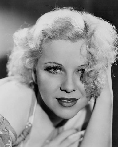 Glenda Farrell White Modern Wood Framed Art Print with Double Matting by Vintage Hollywood Archive