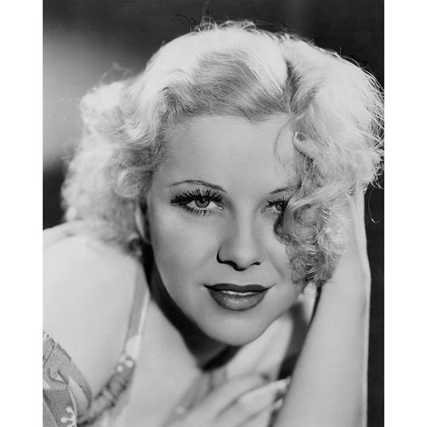 Glenda Farrell Black Modern Wood Framed Art Print with Double Matting by Vintage Hollywood Archive