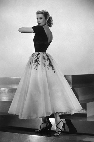 Grace Kelly, Rear Window, 1954 I Black Ornate Wood Framed Art Print with Double Matting by Vintage Hollywood Archive