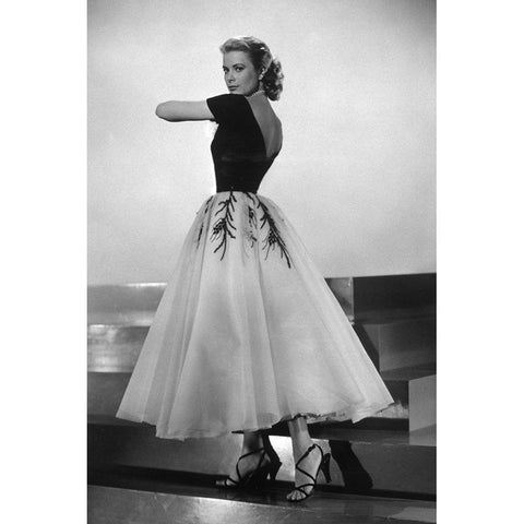 Grace Kelly, Rear Window, 1954 I White Modern Wood Framed Art Print by Vintage Hollywood Archive