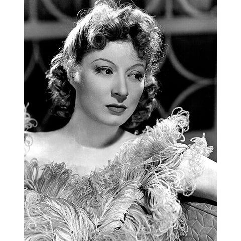 Greer Garson Black Modern Wood Framed Art Print with Double Matting by Vintage Hollywood Archive