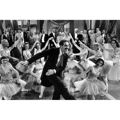 Groucho Marx, 1933 Gold Ornate Wood Framed Art Print with Double Matting by Vintage Hollywood Archive