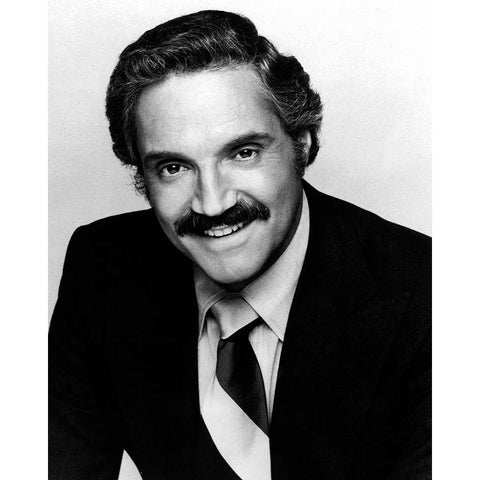 Hal Linden White Modern Wood Framed Art Print by Vintage Hollywood Archive