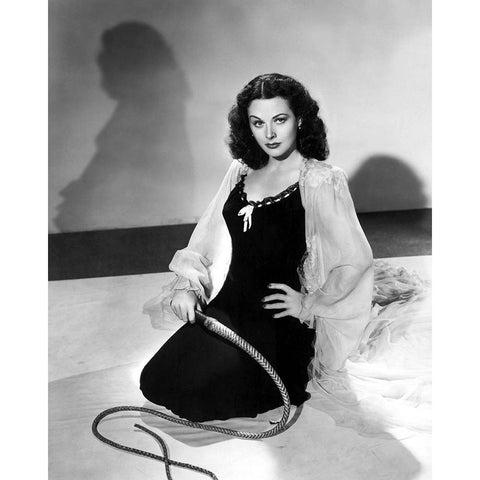 Hedy Lamarr, The Strange Woman, 1946 Black Modern Wood Framed Art Print by Vintage Hollywood Archive
