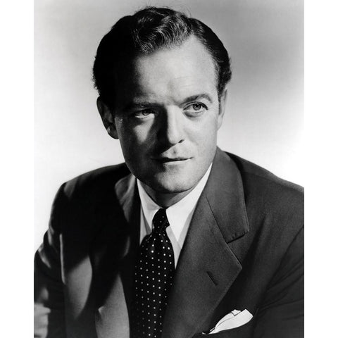 Van Heflin White Modern Wood Framed Art Print by Vintage Hollywood Archive