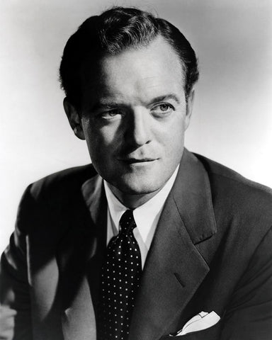 Van Heflin White Modern Wood Framed Art Print with Double Matting by Vintage Hollywood Archive