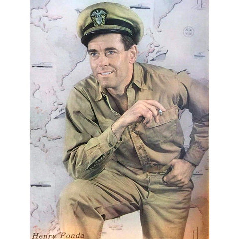 Henry Fonda as Mr. Roberts, 1948 Gold Ornate Wood Framed Art Print with Double Matting by Vintage Hollywood Archive