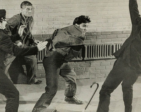 Jailhouse Rock, 1957 I Black Ornate Wood Framed Art Print with Double Matting by Vintage Hollywood Archive