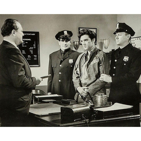 Jailhouse Rock, 1958 III Black Modern Wood Framed Art Print with Double Matting by Vintage Hollywood Archive