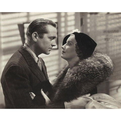 James Dunn, Judith Allen, Bright Eyes, 1934 White Modern Wood Framed Art Print by Vintage Hollywood Archive