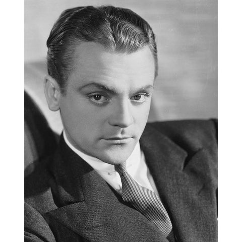 James Cagney White Modern Wood Framed Art Print by Vintage Hollywood Archive