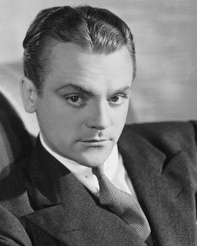 James Cagney White Modern Wood Framed Art Print with Double Matting by Vintage Hollywood Archive