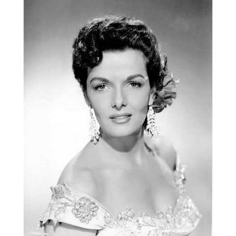 Jane Russell, 1945 White Modern Wood Framed Art Print by Vintage Hollywood Archive