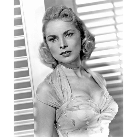 Janet Leigh White Modern Wood Framed Art Print by Vintage Hollywood Archive