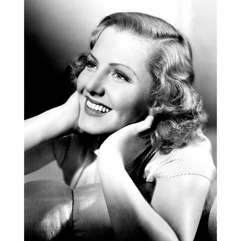 Jean Arthur, Smith White Modern Wood Framed Art Print by Vintage Hollywood Archive