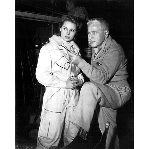 Janet Leigh, 1951 Black Modern Wood Framed Art Print with Double Matting by Vintage Hollywood Archive